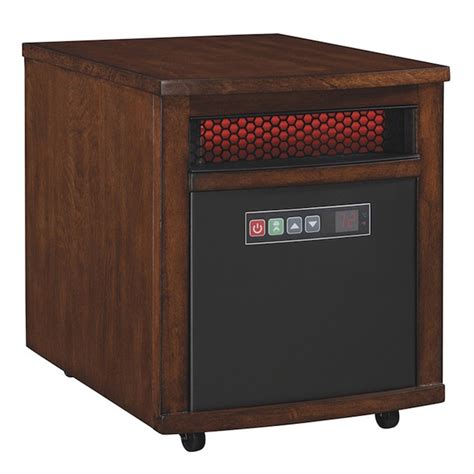 Up to 1500-Watt Infrared Quartz Cabinet Indoor <strong>Electric Space Heater</strong> with Thermostat and Remote Included. . Electric space heaters lowes